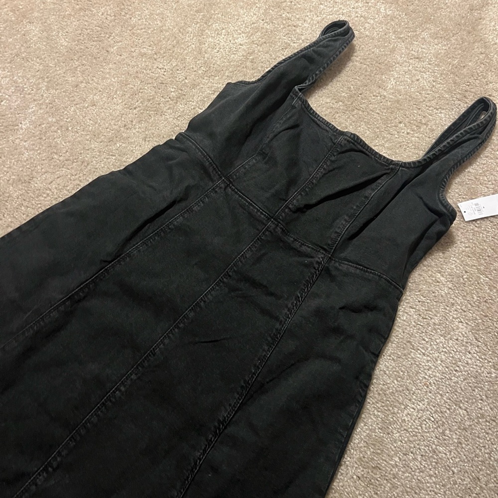 Old Navy Black Midi Dress - Square Neck Tank Style - Picture 6 of 10